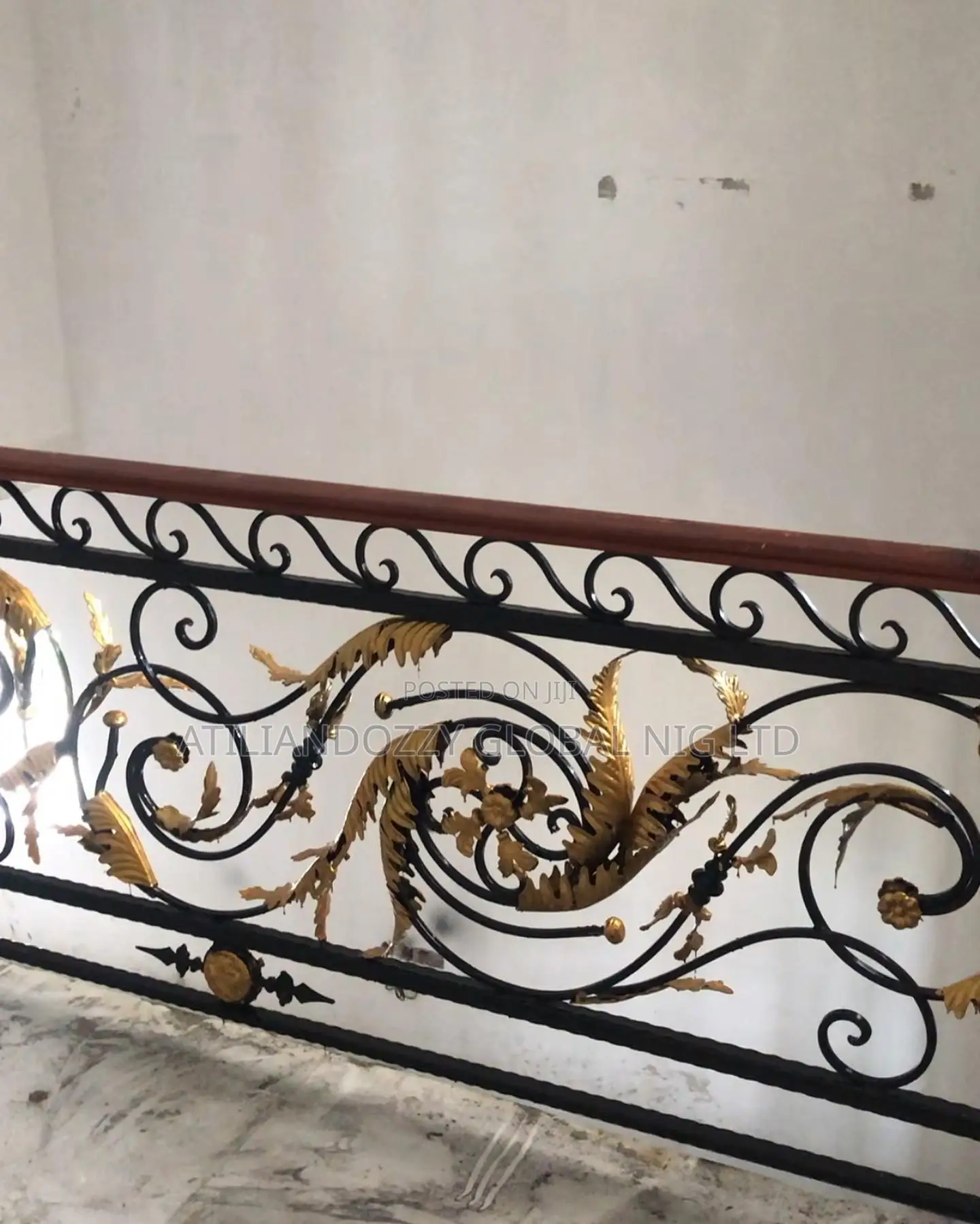 Whirlwind Wrought Iron Rail