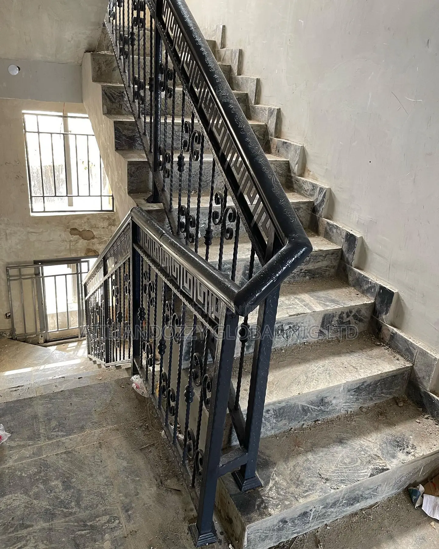 Double C Wrought Iron Rail
