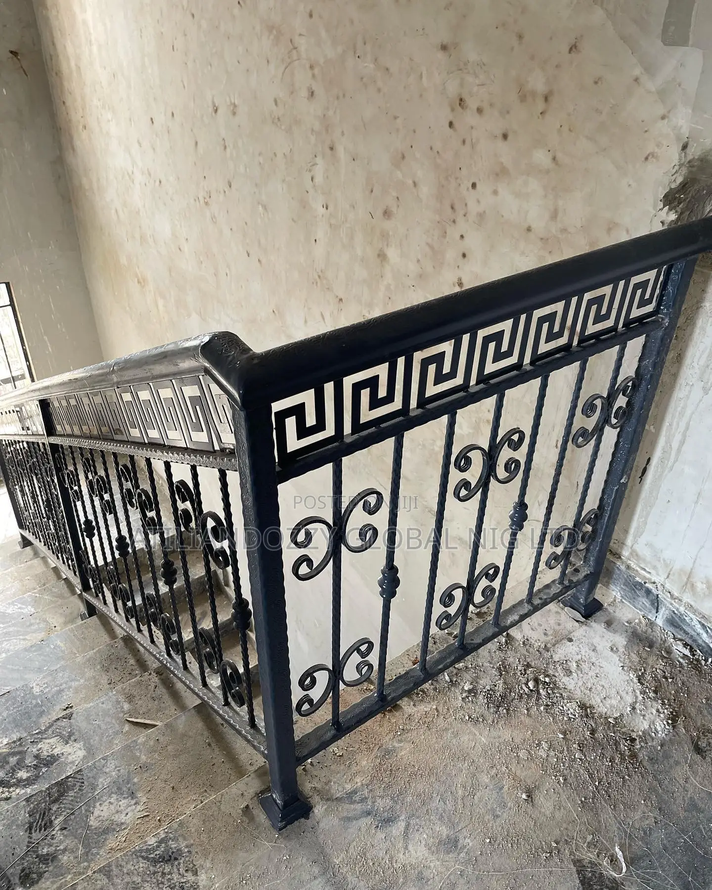 Double C Wrought Iron Rail