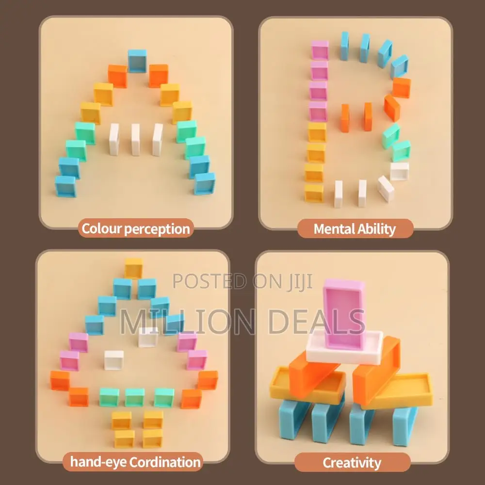 Portable Unique Little Domino Train Ages 3+