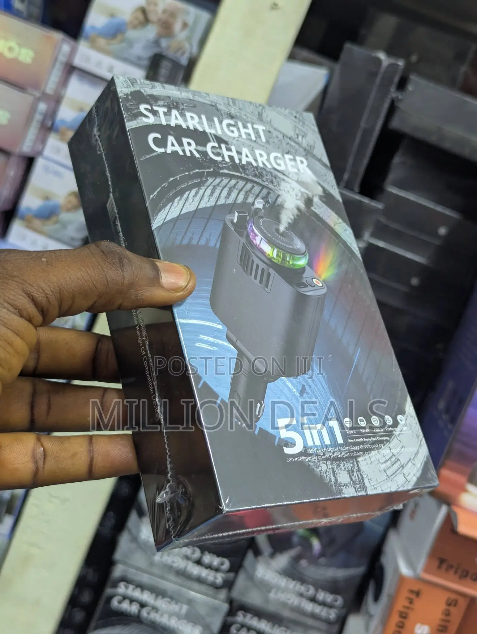 5in1 Starlight Portable Car Charger