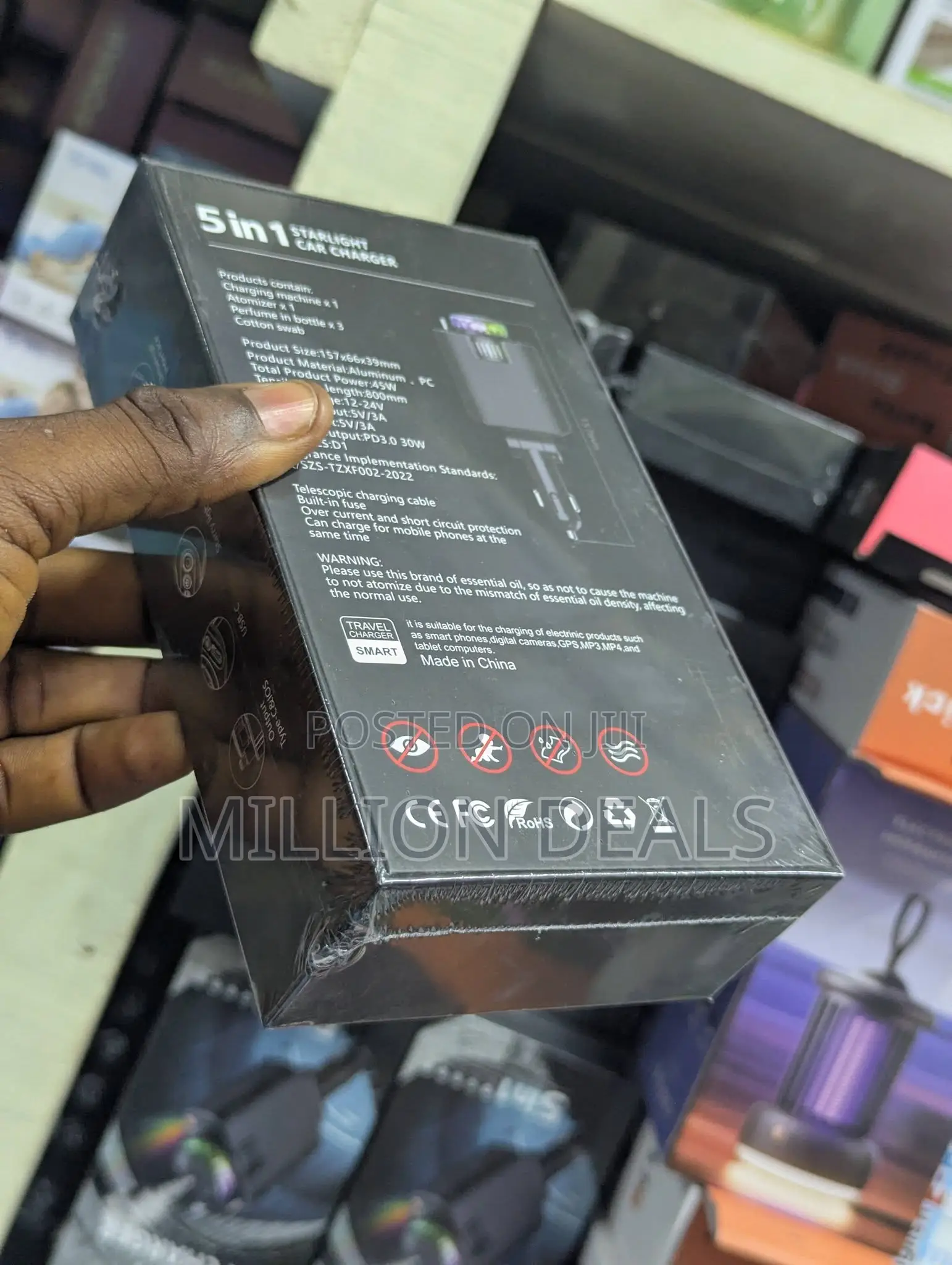 5in1 Starlight Portable Car Charger