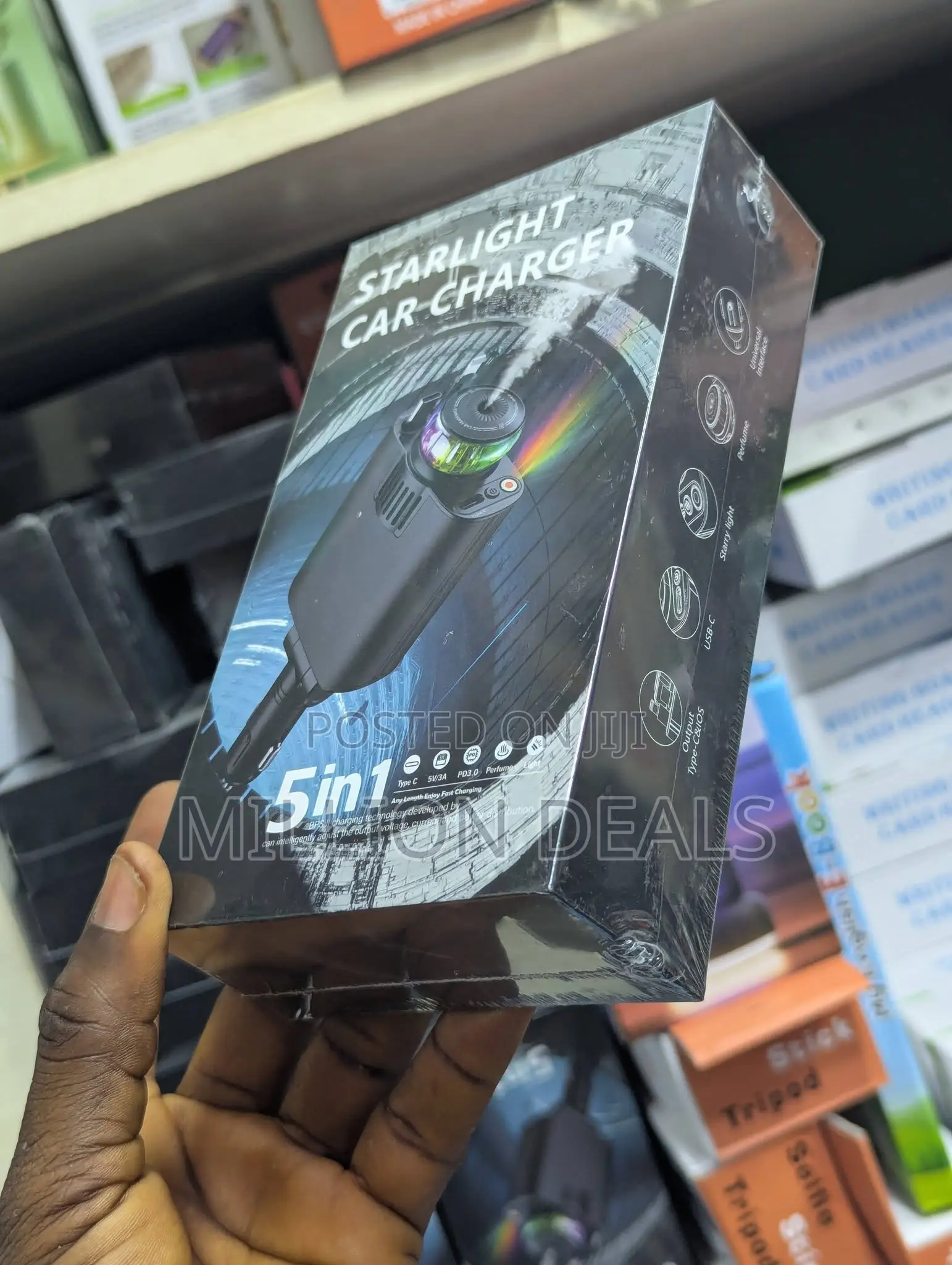 5in1 Starlight Portable Car Charger