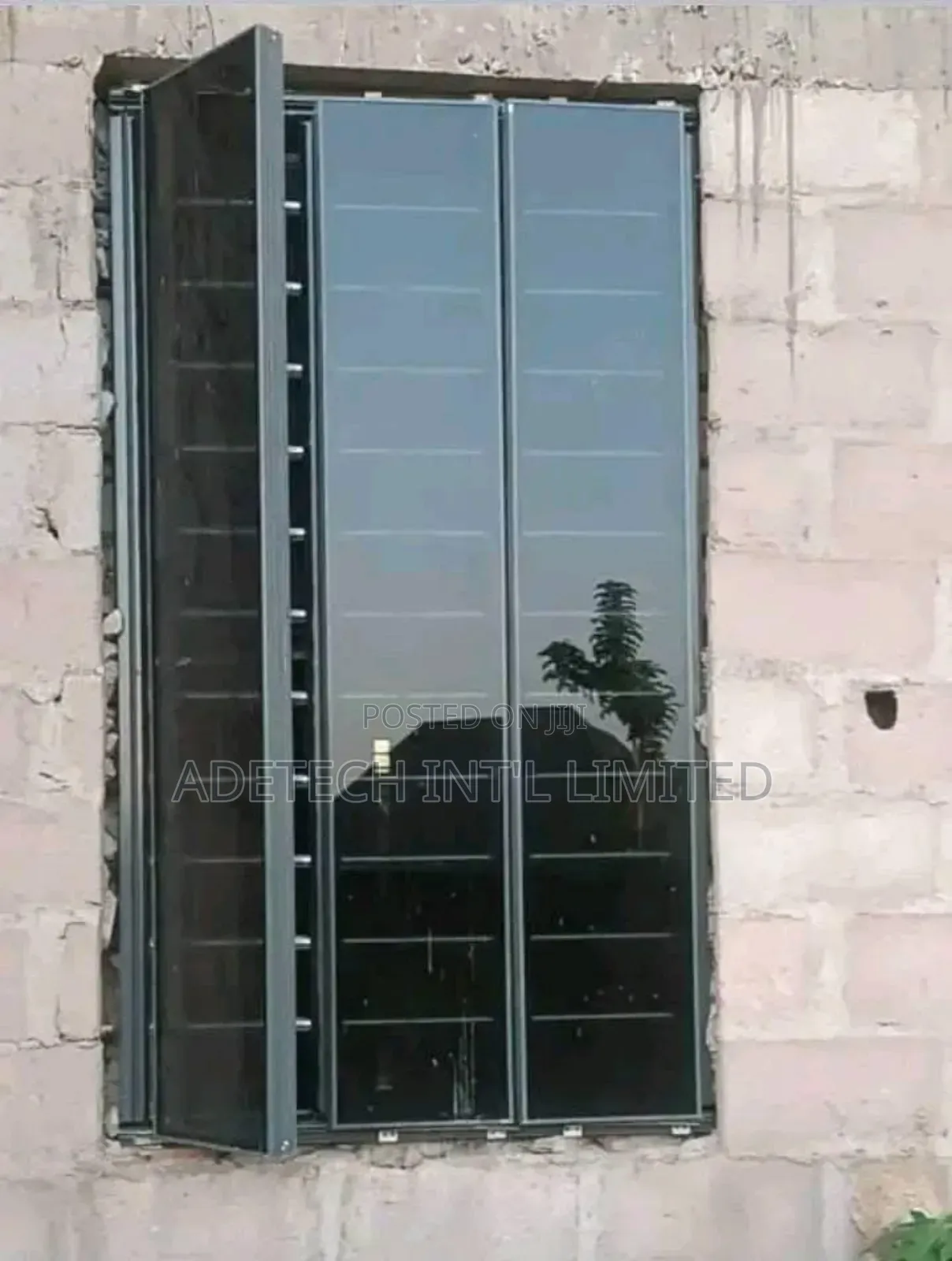 High Purity Aluminium Frameless Window With Net and Burglary
