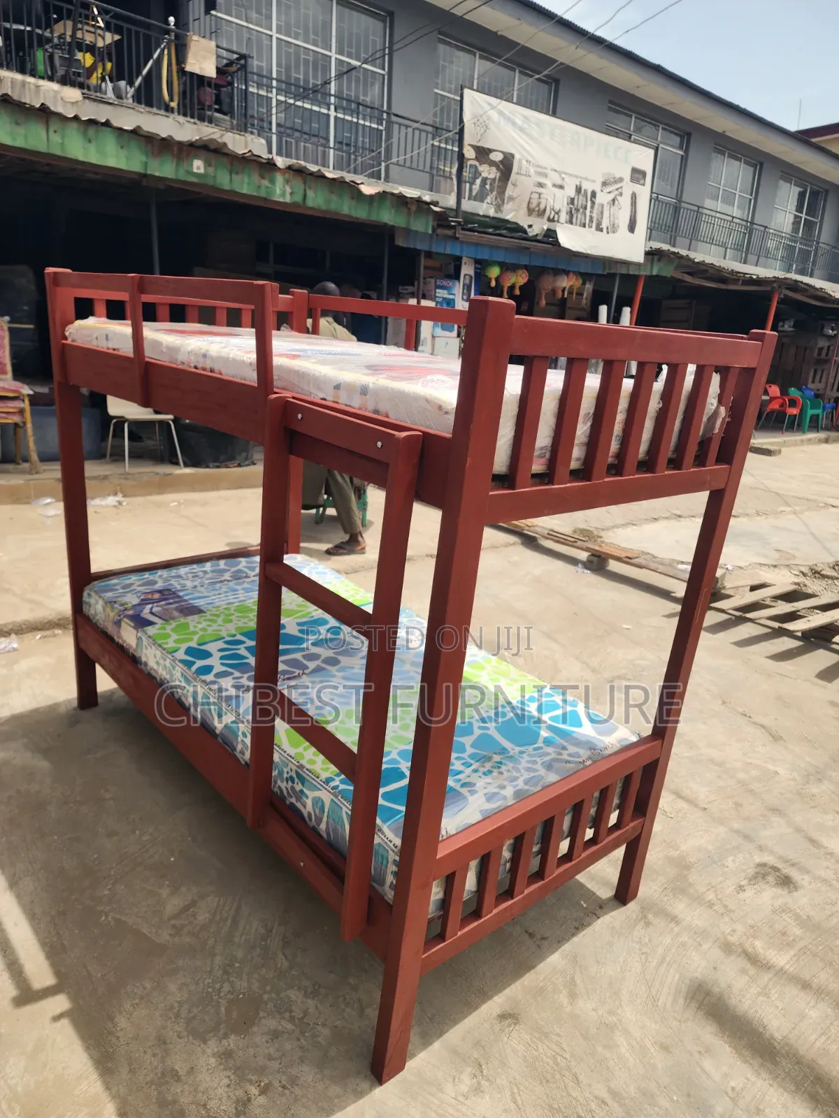 Standard Wooden 3by6 Bunk Bed.