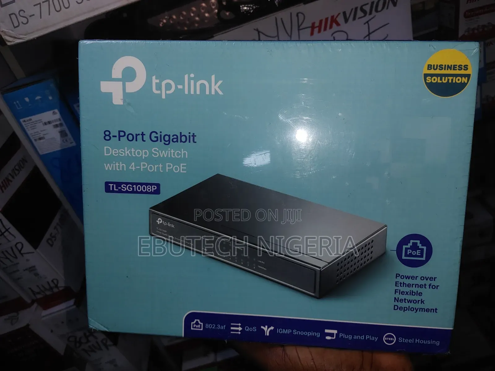 Tp-Link Tl-Sg1008p 8-Port Gigabit Desktop Switch With 4-Port Poe+