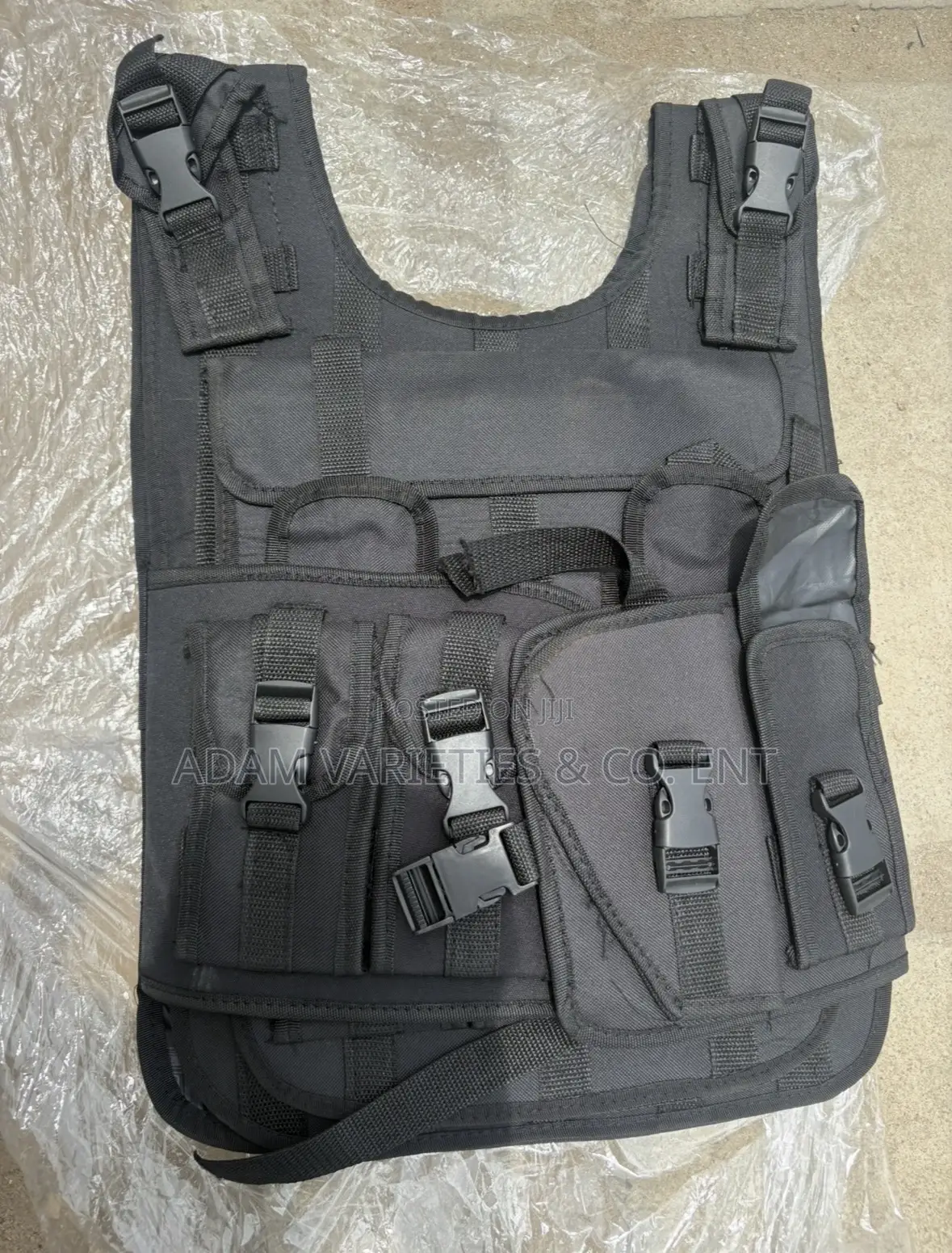 Black Tactical Combat Vest