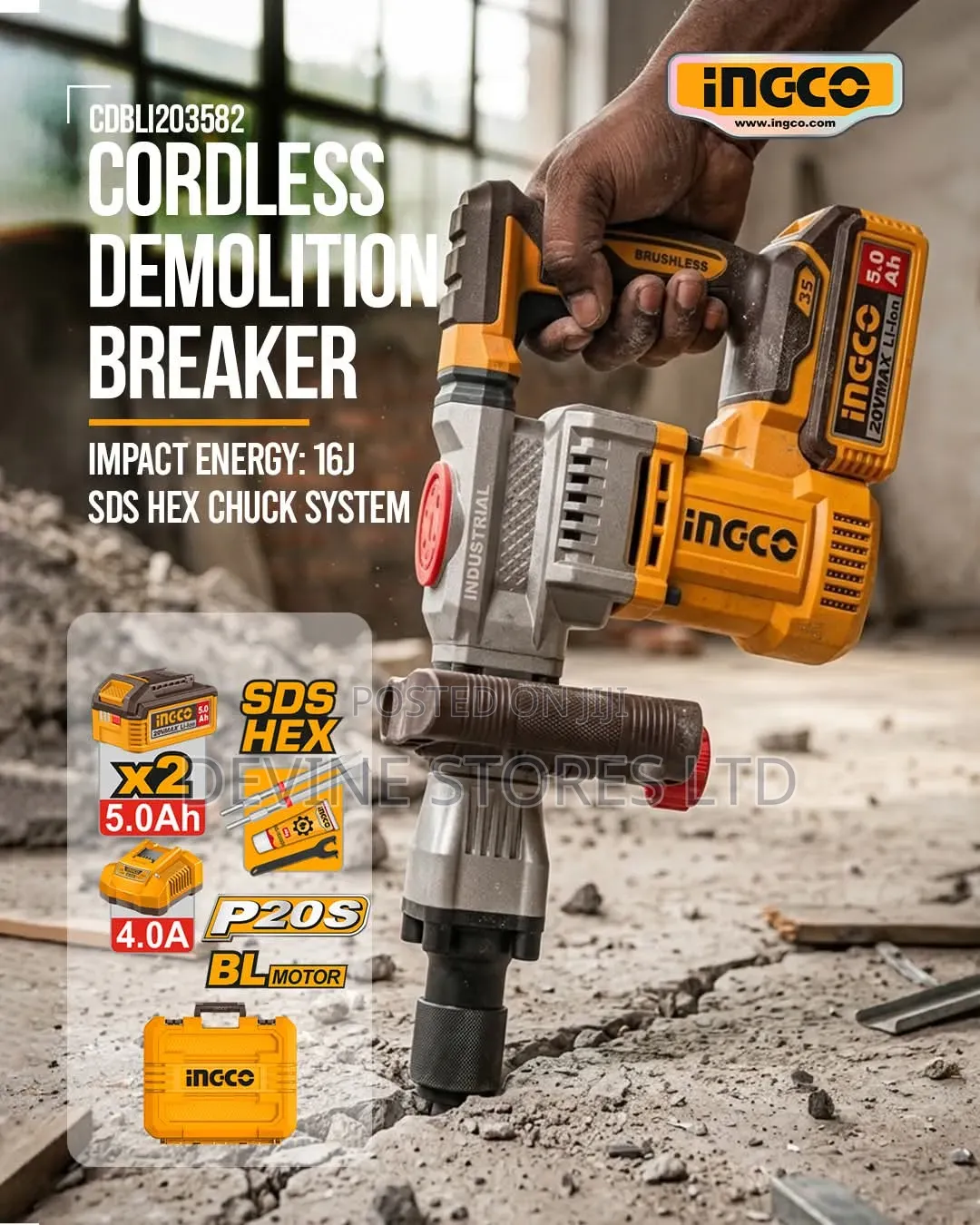 20v Ingco Jack Hammer Machine