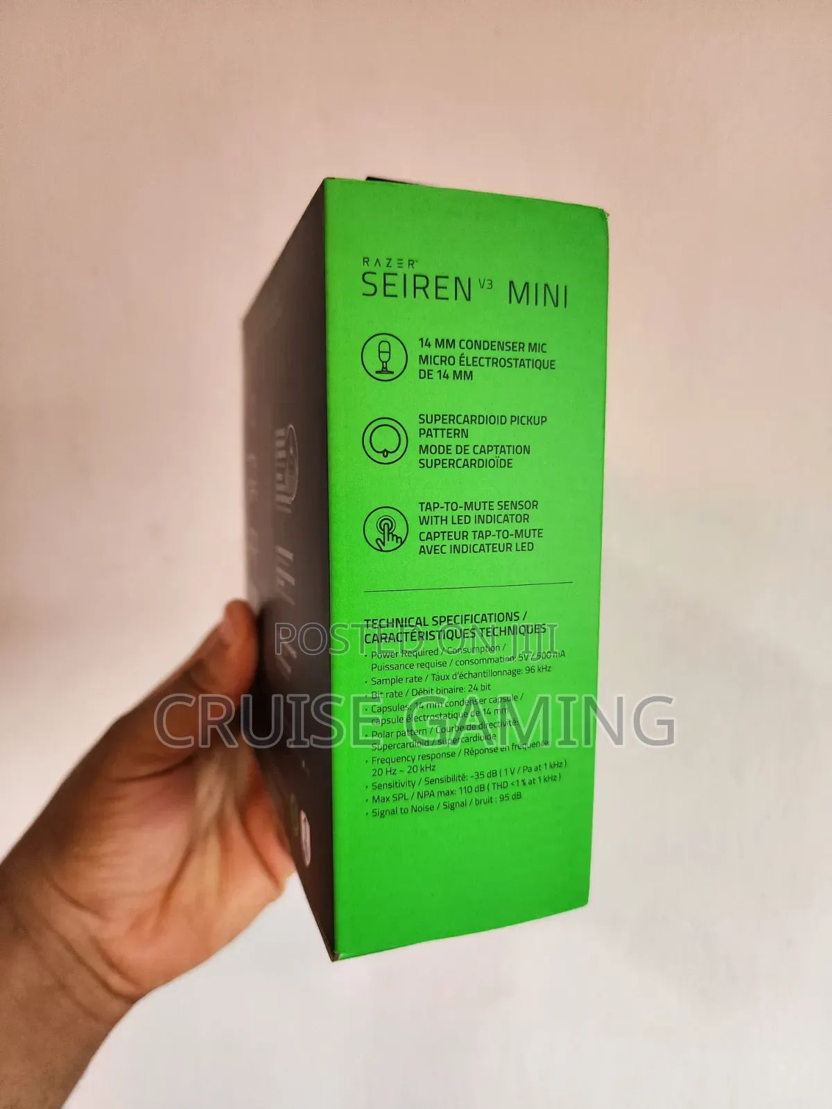 Razer Seiren V3 Mini Gaming Microphone Usb C Stream Record Meetings