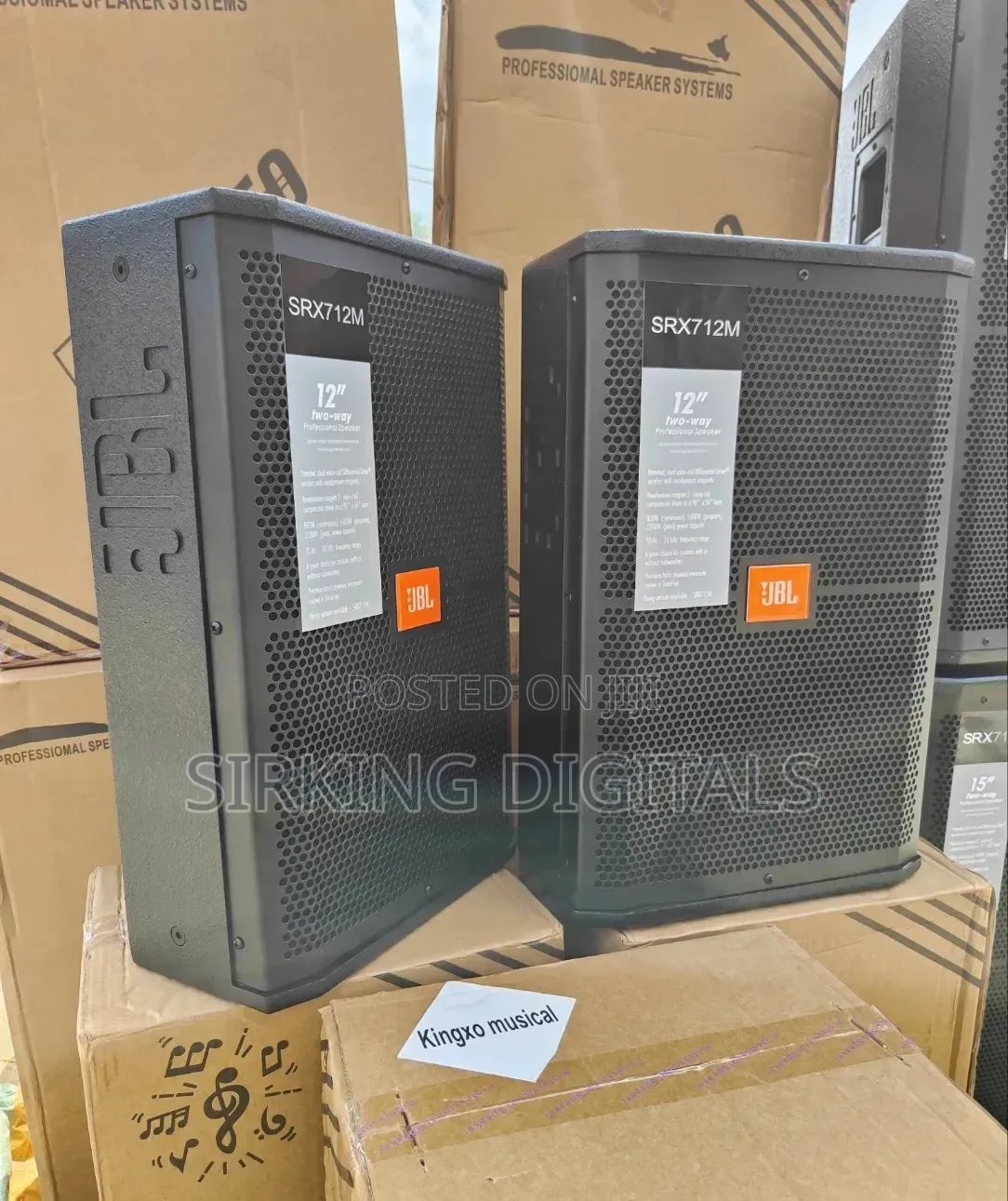 12" High-Power JBL Two-Way Stage Hanging Monitor
