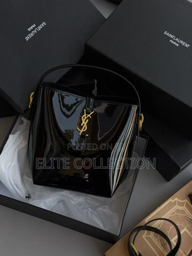 Saint Laurent Bucket Bag* Patent Comes in a Branded Box