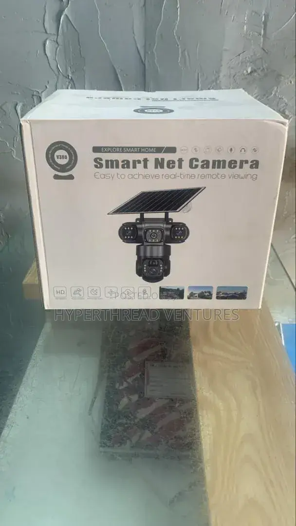 V380 Triple Lens Solar PTZ Security Camera 4g/Wifi Outdoor