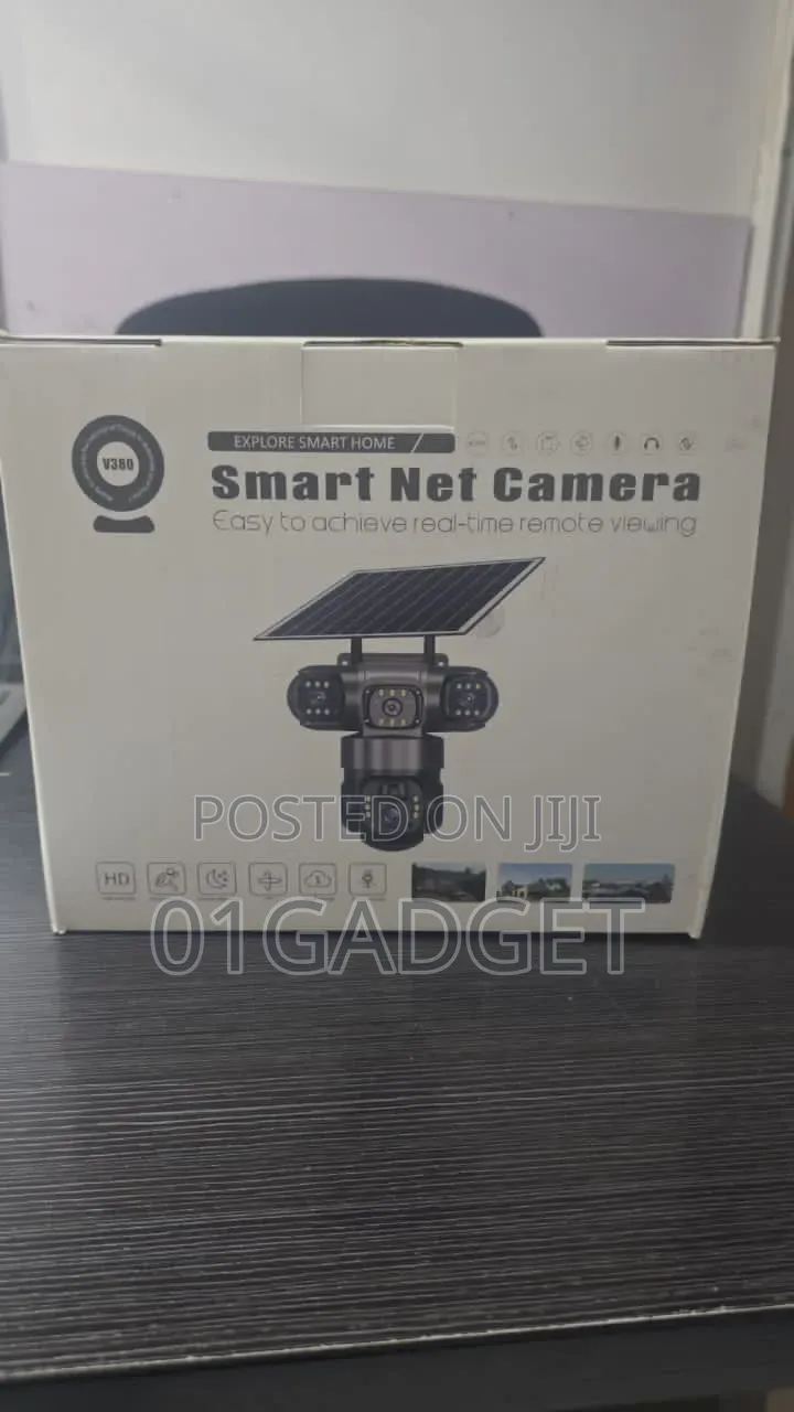 V380 Triple Lens Solar PTZ Security Camera 4g/Wifi Outdoor