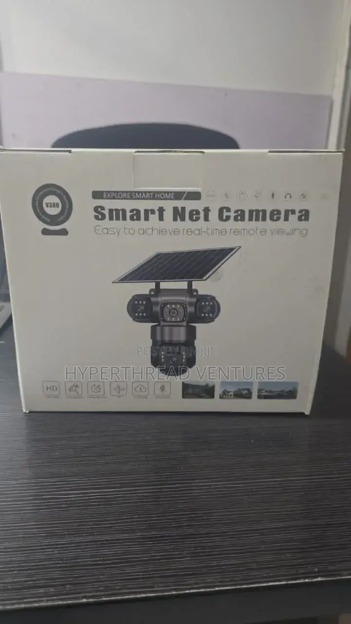 V380 Triple Lens Solar PTZ Security Camera 4g/Wifi Outdoor