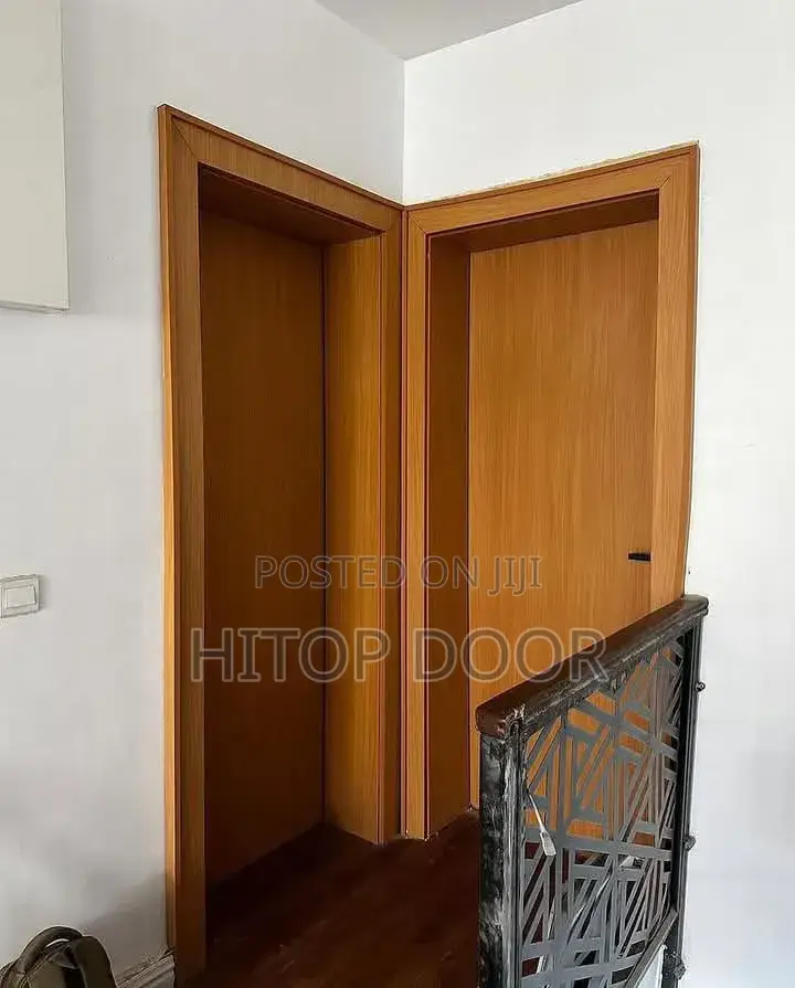Dark Oak HDF Door With Frame and Architrave
