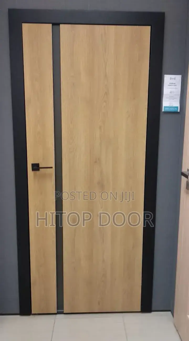 Hitops Modern HDF Door With Frame and Architrave