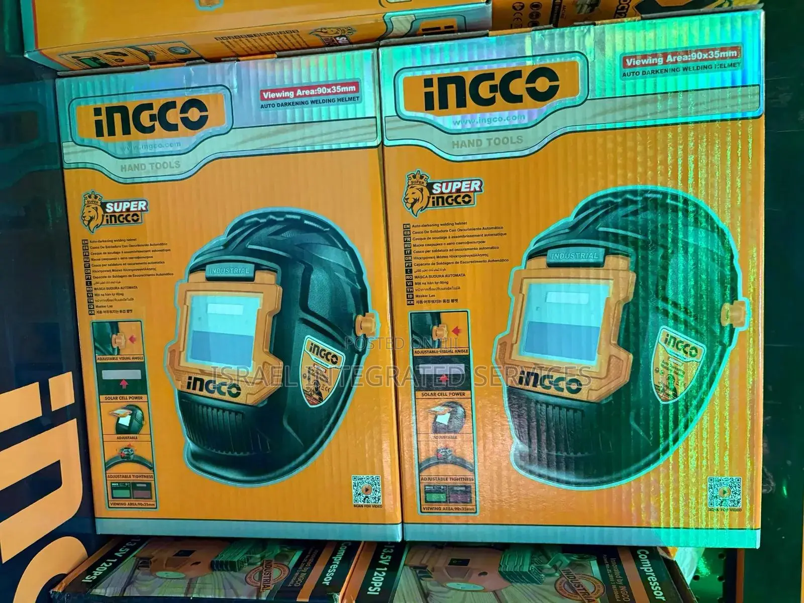 Ingco Auto Darkening Welding Helmet