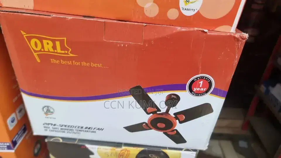 Orl Ceiling Fan With 4 Short Blades Speed