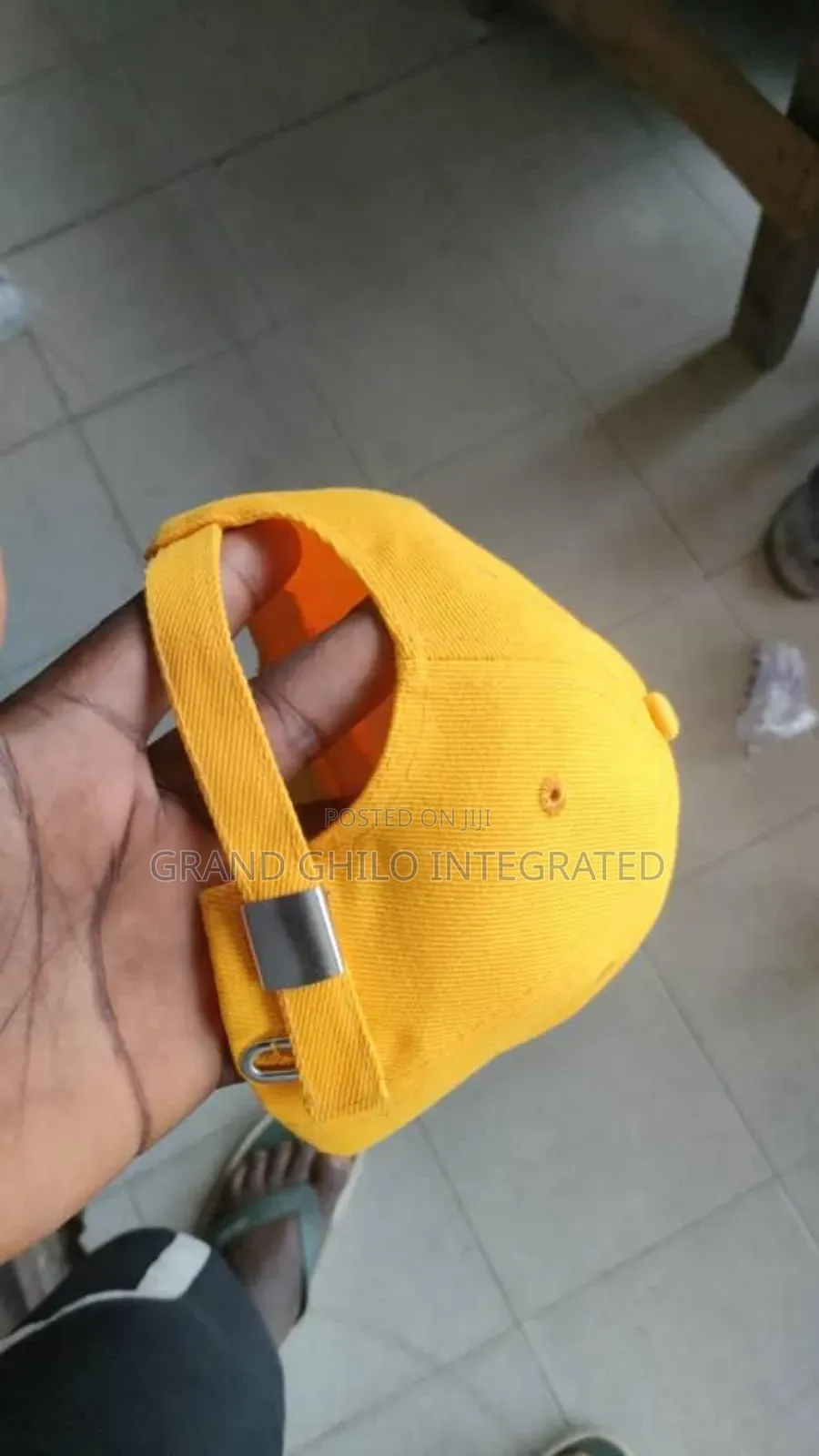 Yellow Brandable Plain Caps