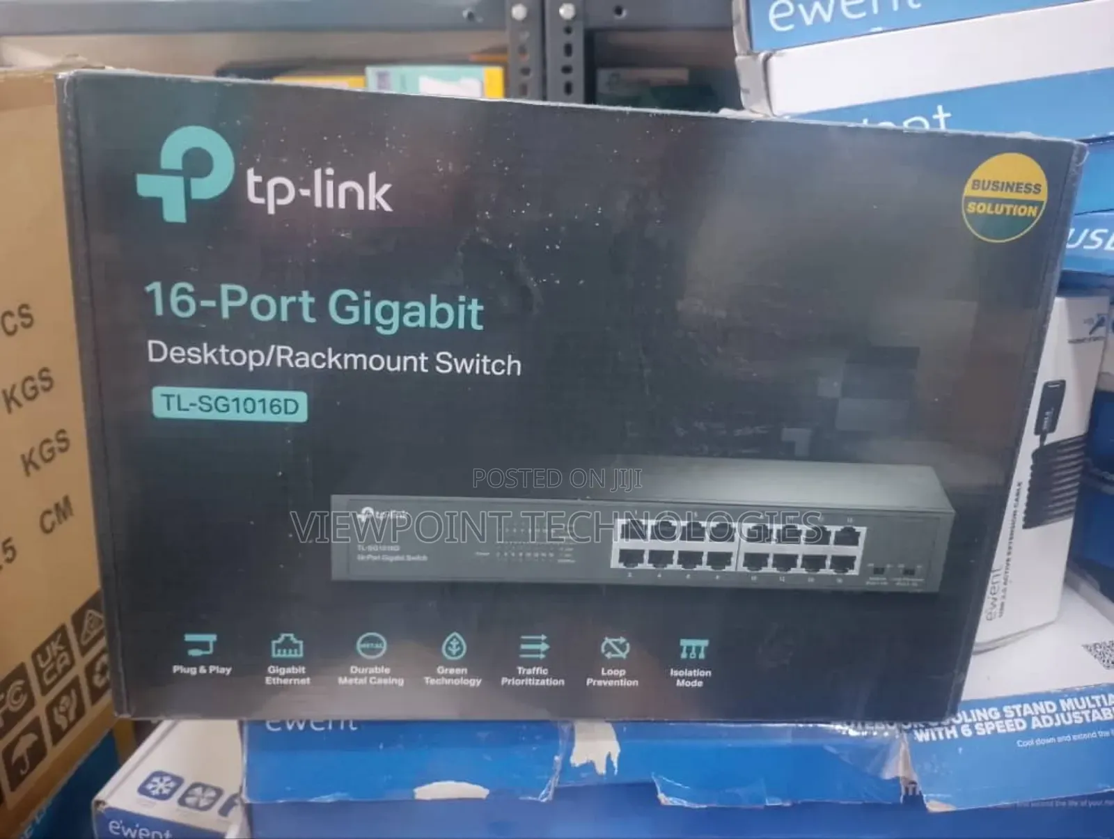 Tp-Link 16-Port Gigabit Desktop/Rackmount Switch (Tl-Sg1016d)