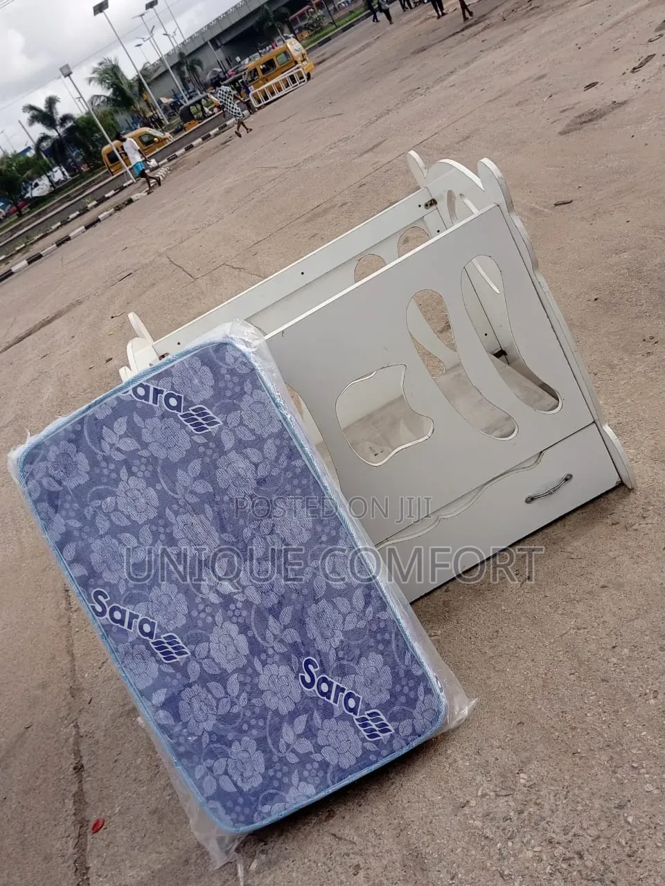 Imported Beautiful Baby Cot With Down Drawers and Brand New Mattress