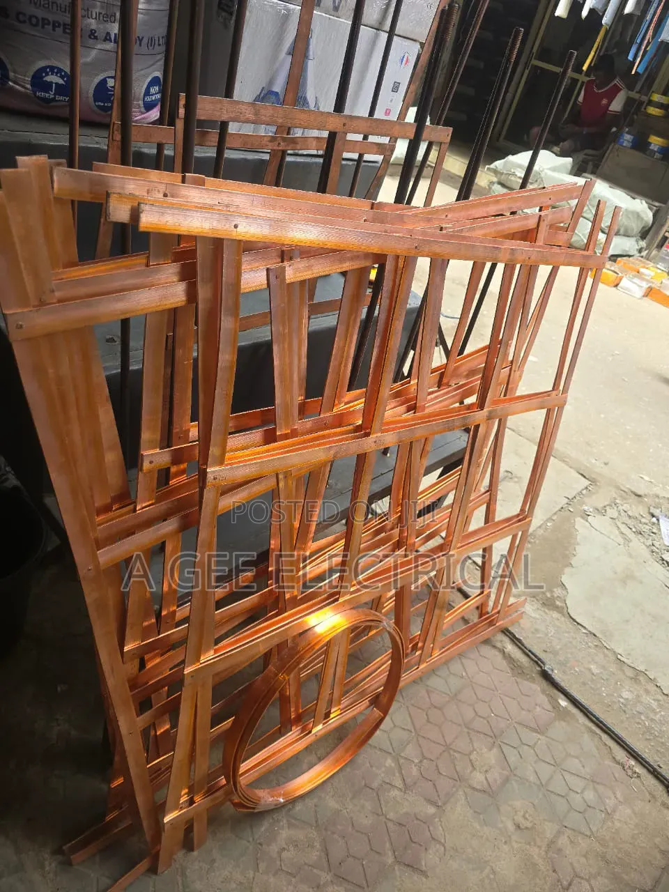 900 X 900 25mm X3mm Copper Earth Matt With Shots Out