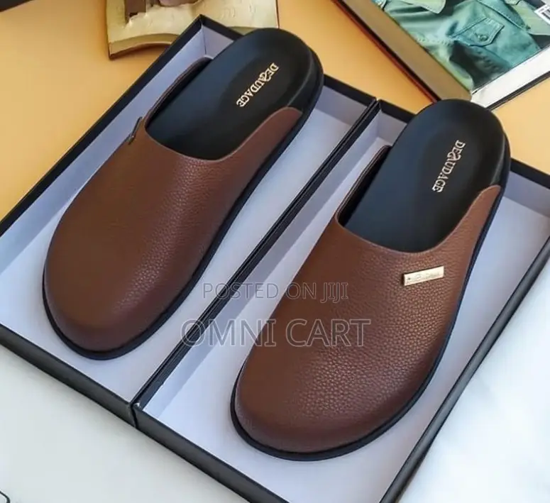 Desaudage Coffee Textured Clogs – Premium Tan Cognac Slip-Ons/Mules
