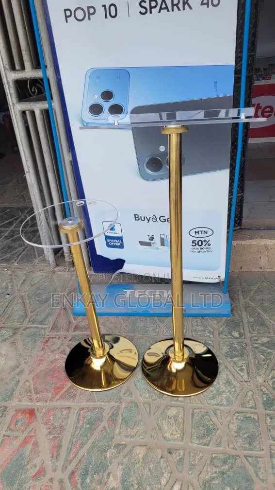 Premium Acrylic Gold Pulpit