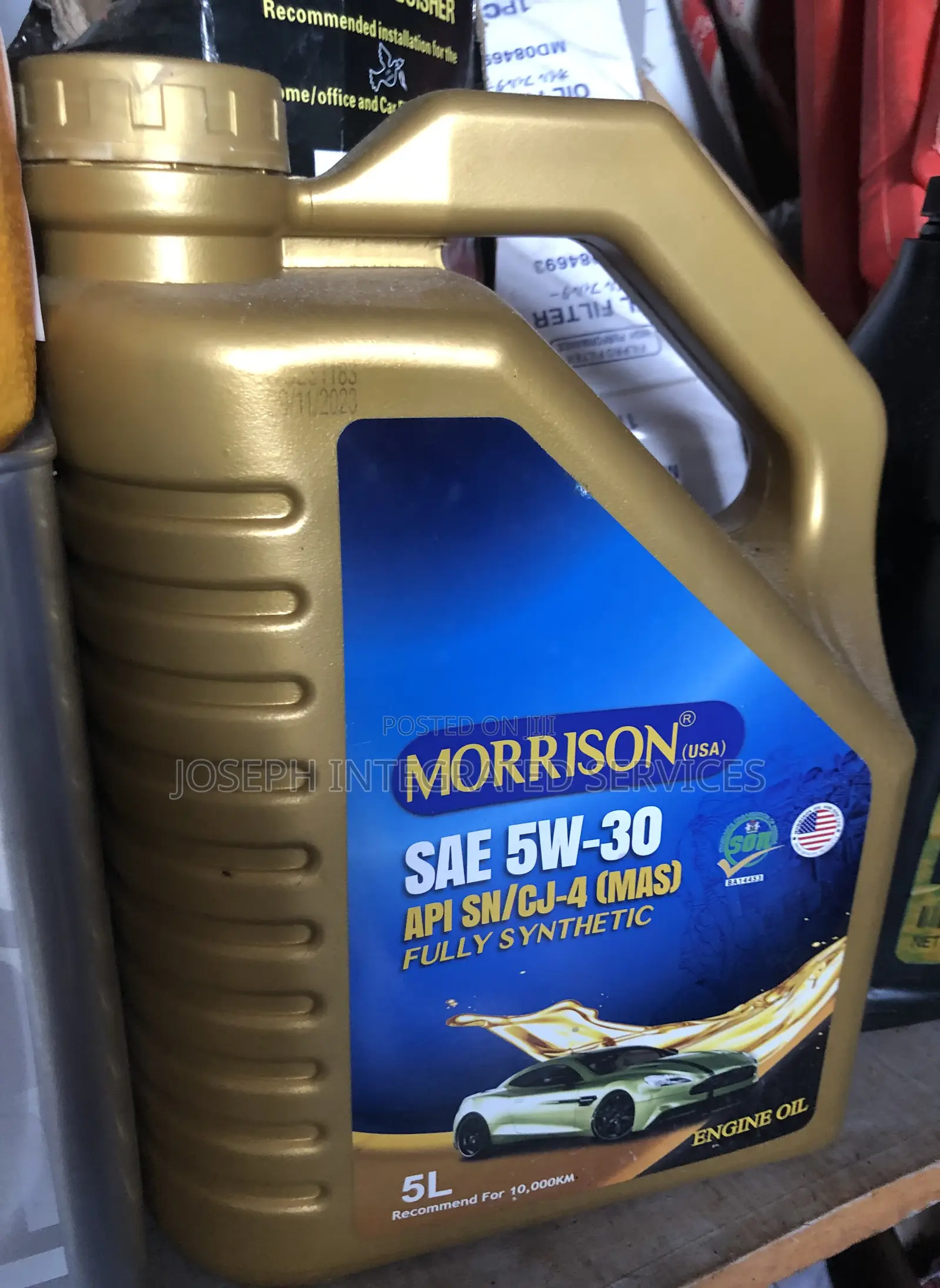Morrison (Usa) Sae 5w-30 Fully Synthetic Engine Oil.