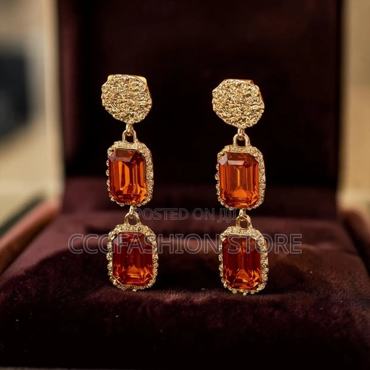 Beautiful Floral Long Earrings