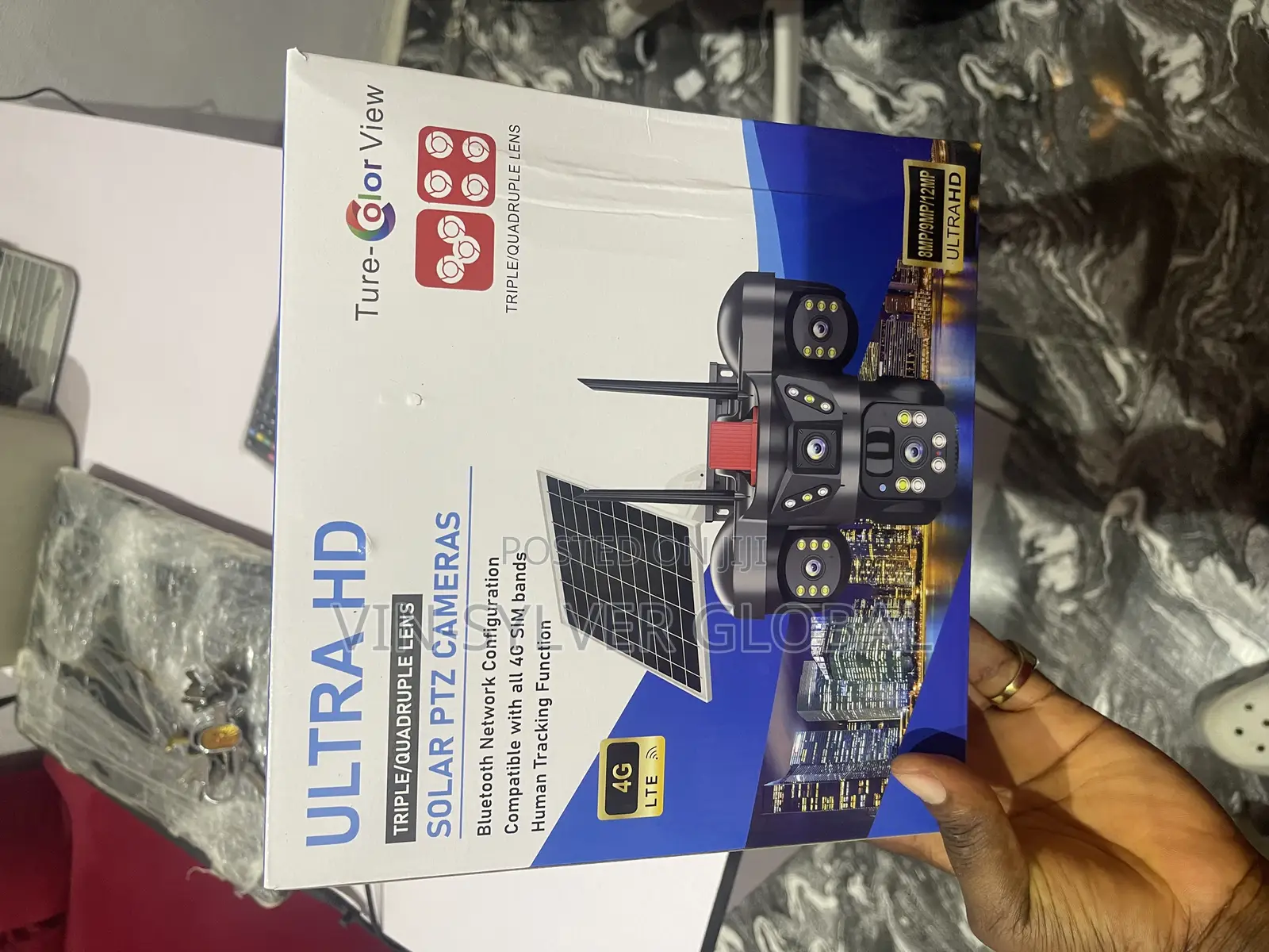 Tripple Lens 4g Solar CCTV Camera