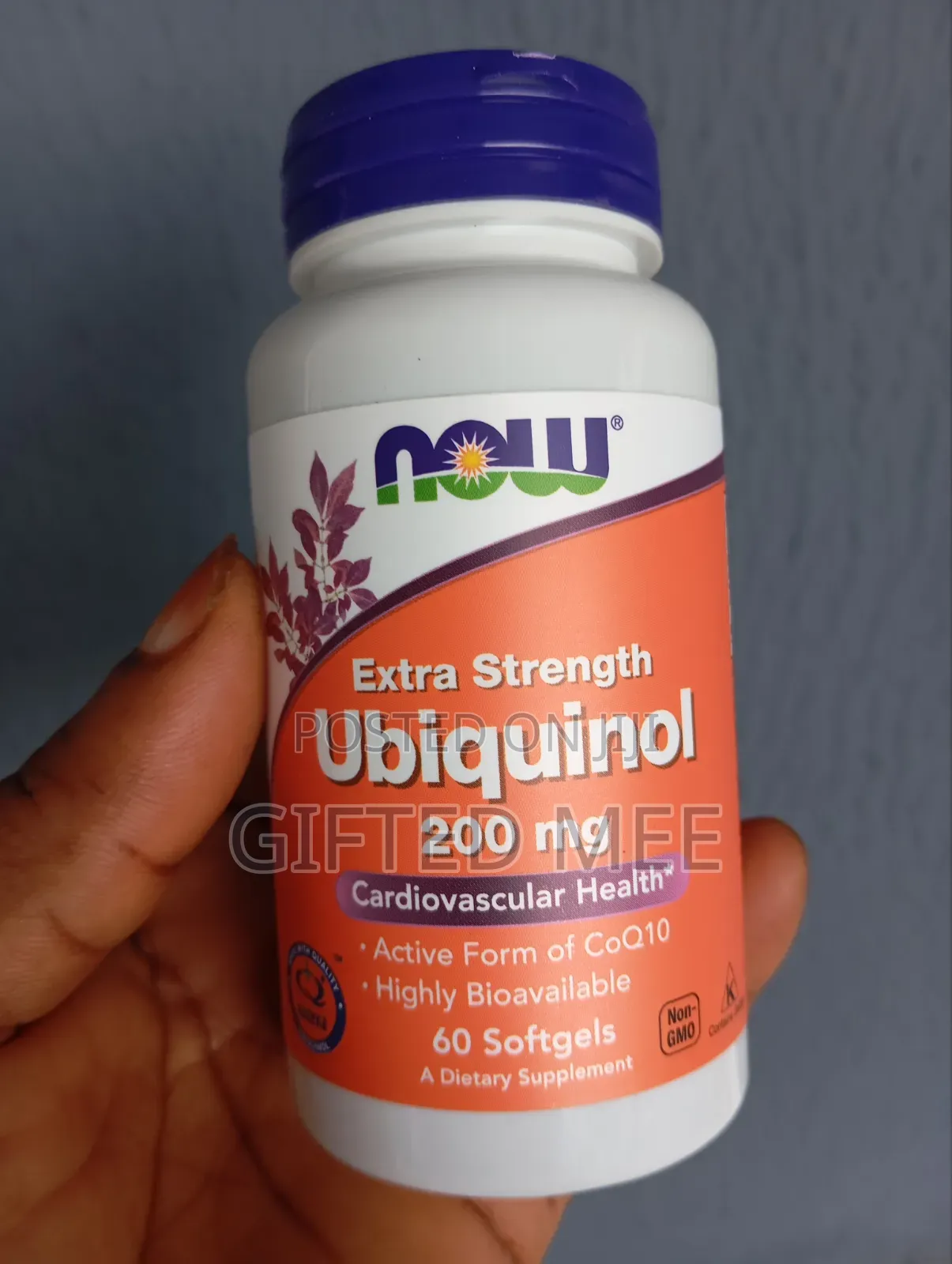 Now Foods Ubiquinol, 200mg, 60 Softgels.