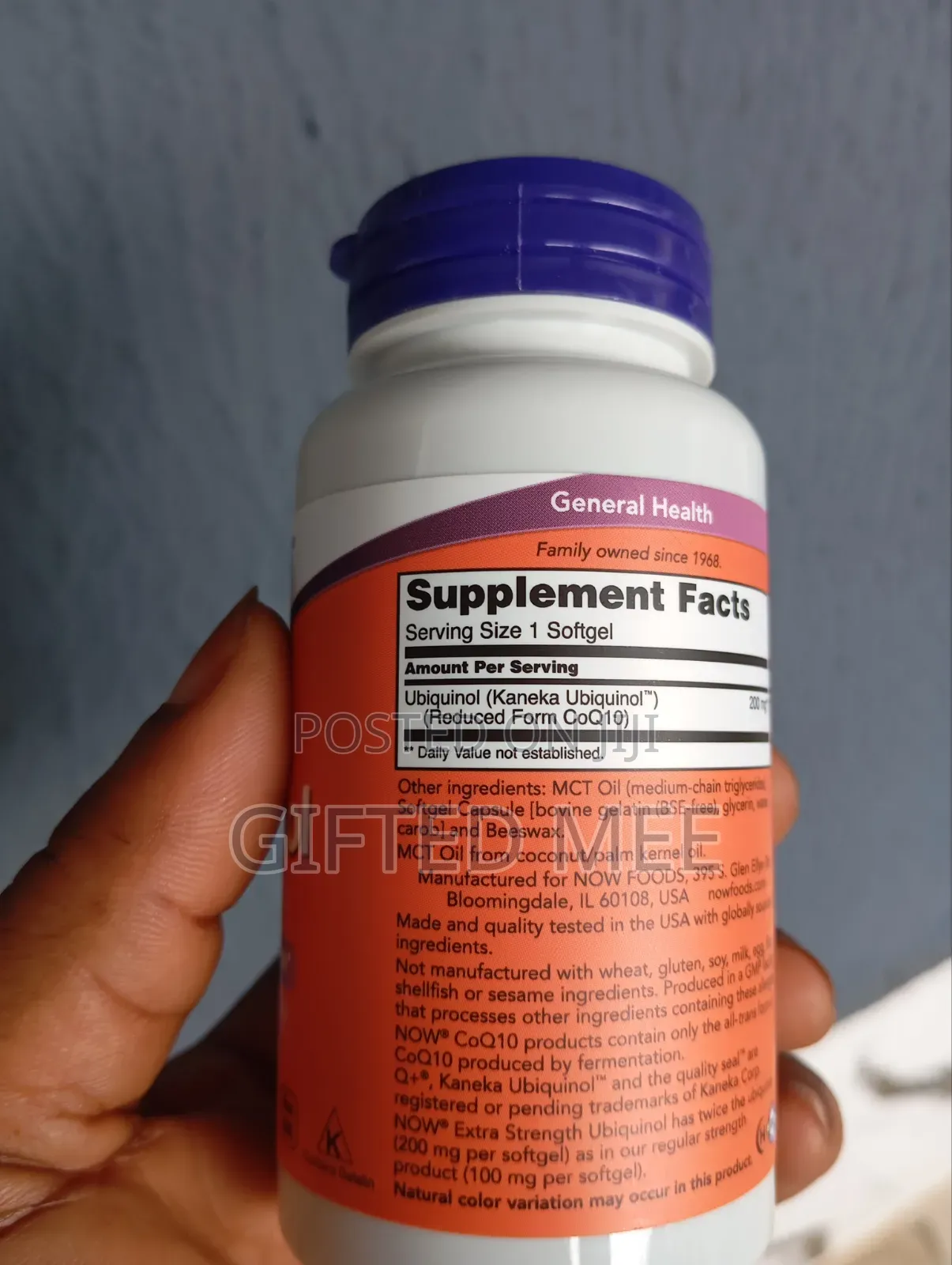 Now Foods Ubiquinol, 200mg, 60 Softgels.