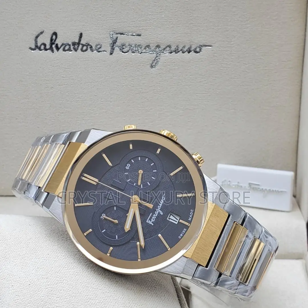 Salvatore Ferragamo Quality Luxury Men Automatic Engine Wristwatch