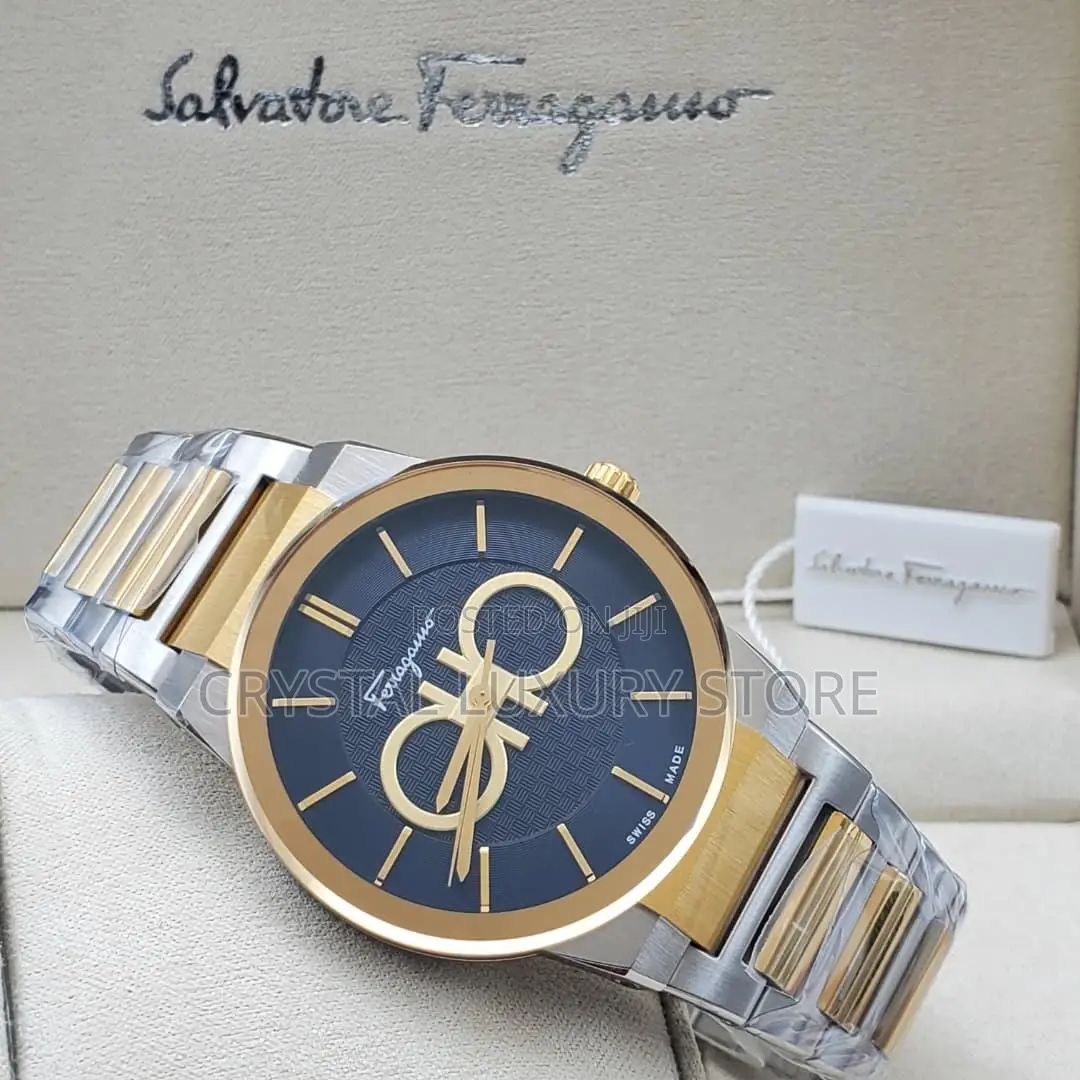 Salvatore Ferragamo Quality Luxury Men Automatic Engine Wristwatch
