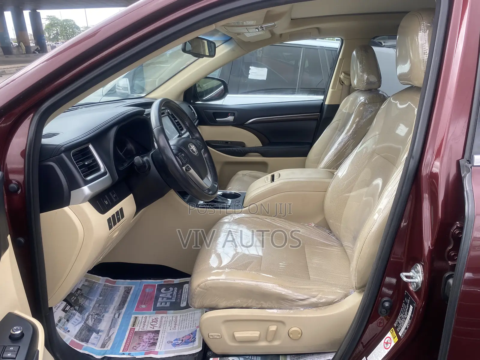 Toyota Highlander Limited 4dr SUV AWD (3.5L 6cyl 6A) 2015 Burgundy