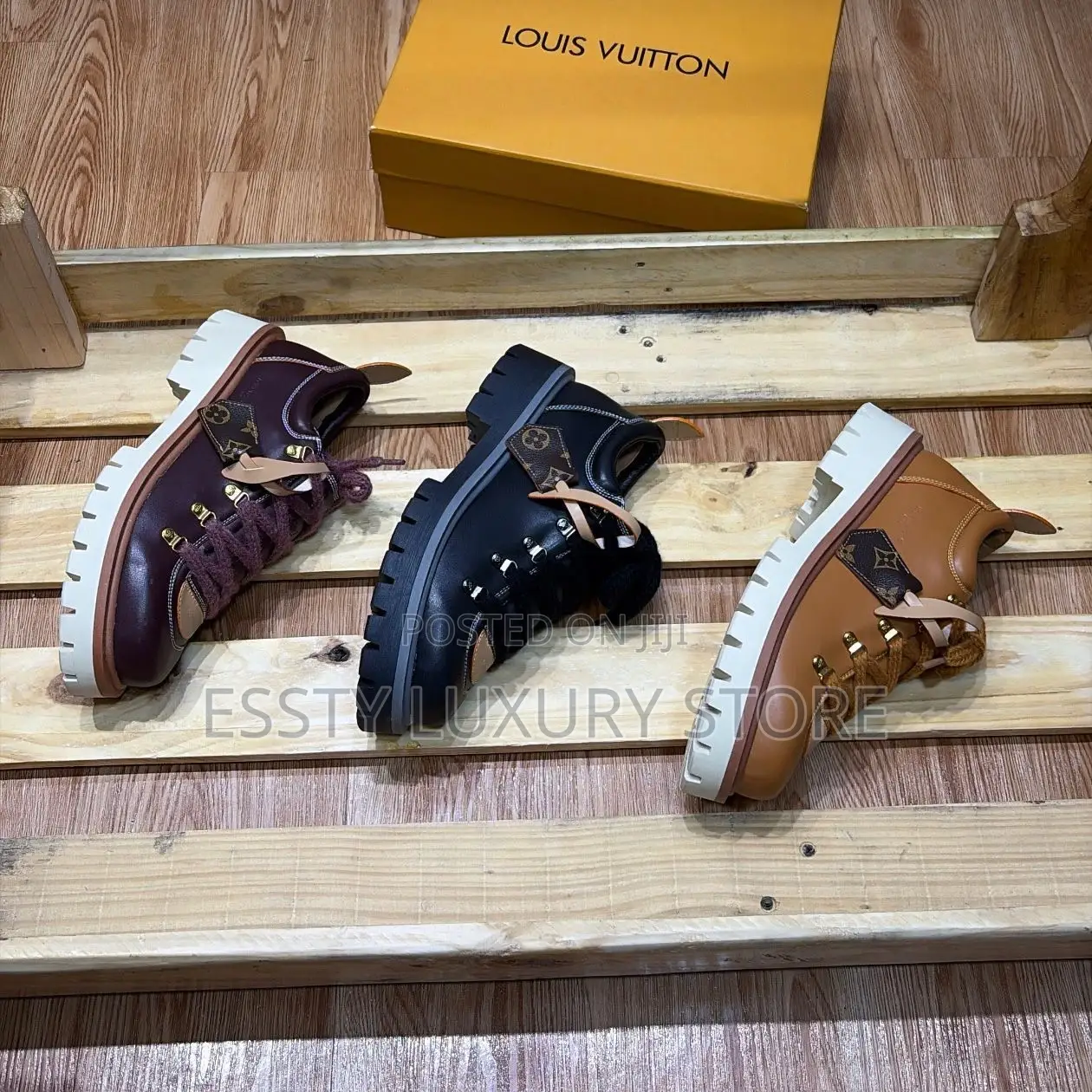 High Quality Luxury Louis Vuitton Remix Derby Sneakers