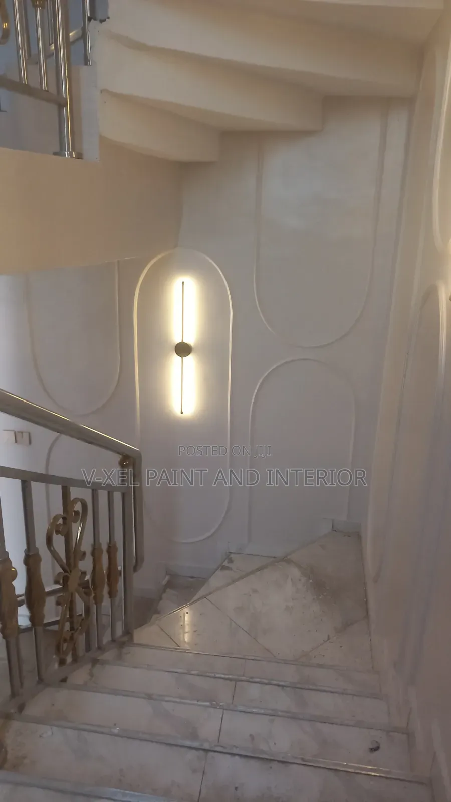 Staircase Cornice Walls Designs