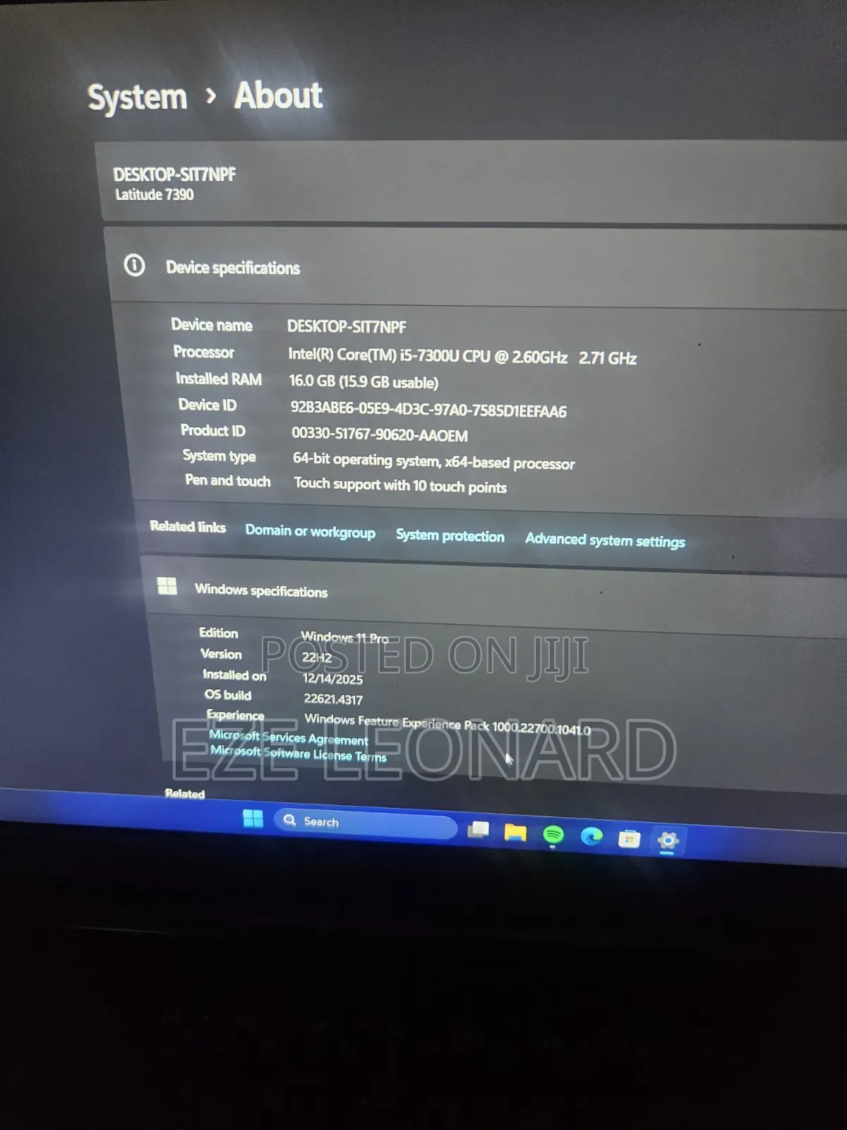 Laptop Dell Latitude 7390 16GB Intel Core i5 SSD 256GB