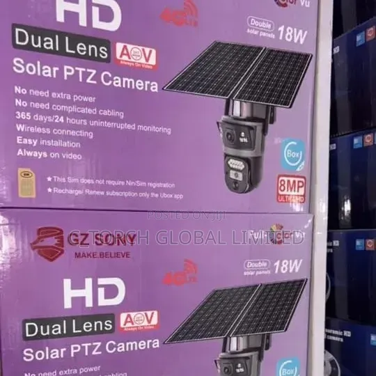 Gz Sony 8mp Dual Lens Solar Ptz Camera,
