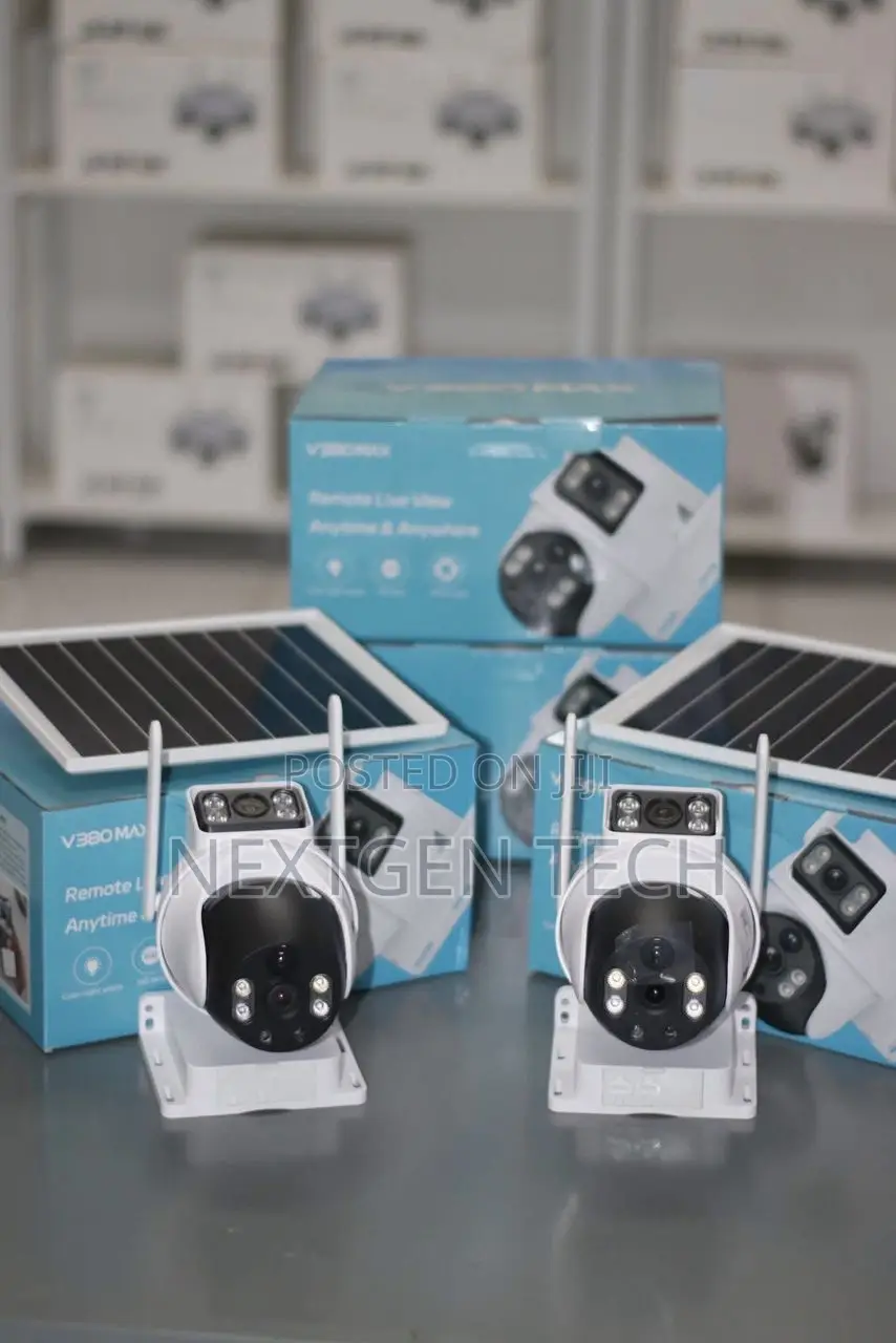V380 Max 4g Dual Lens Solar PTZ Mini Outdoor Camera