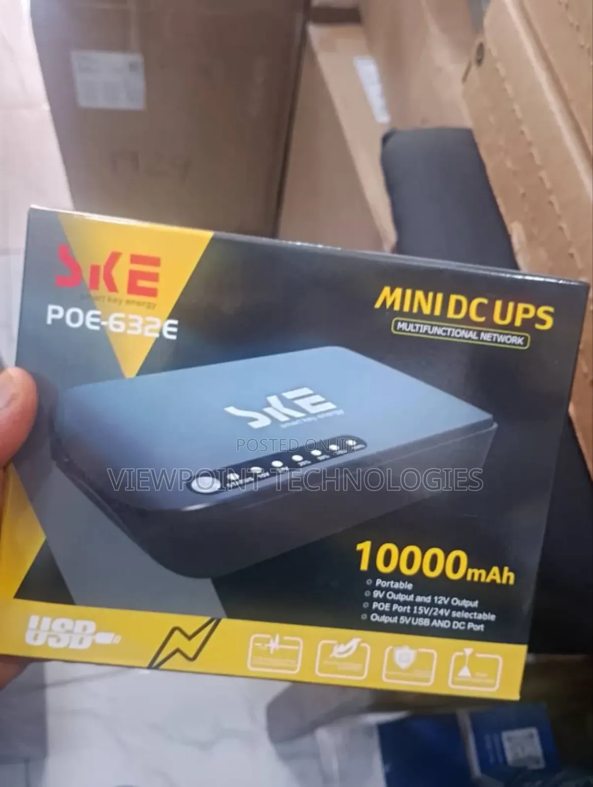 Ske Poe-632e 10000mah Mini Dc Ups