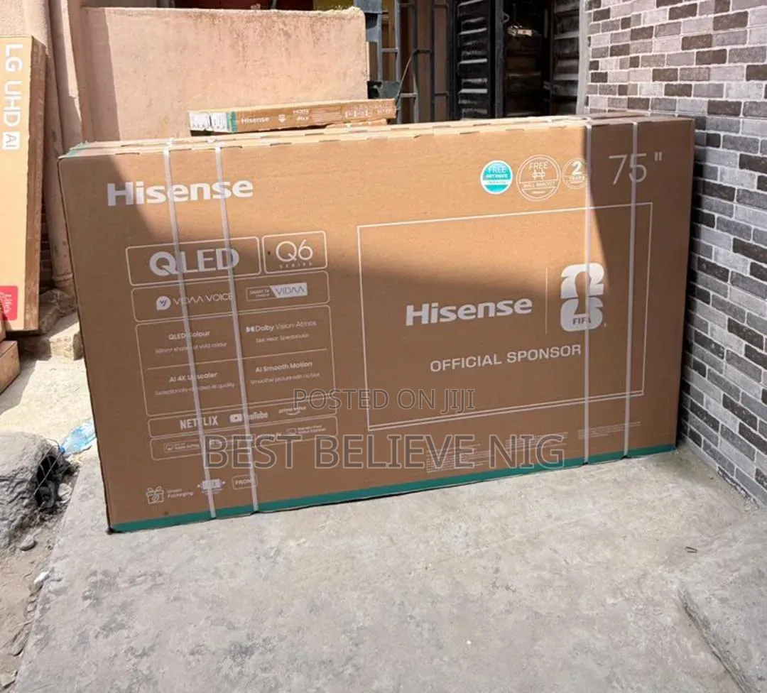 Original Hisense Qled Smart 75 Inches