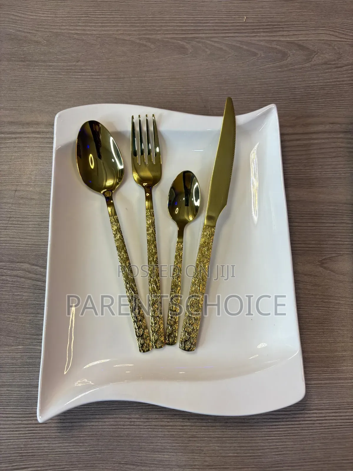 Silver / Gold Western-Style Simple Stainless Steel Spoon Cutlery