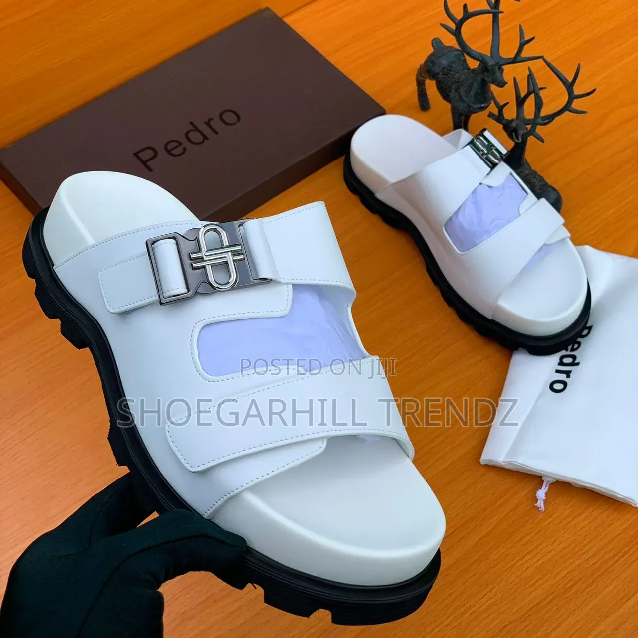 Men Pedro Double Strap Slippers