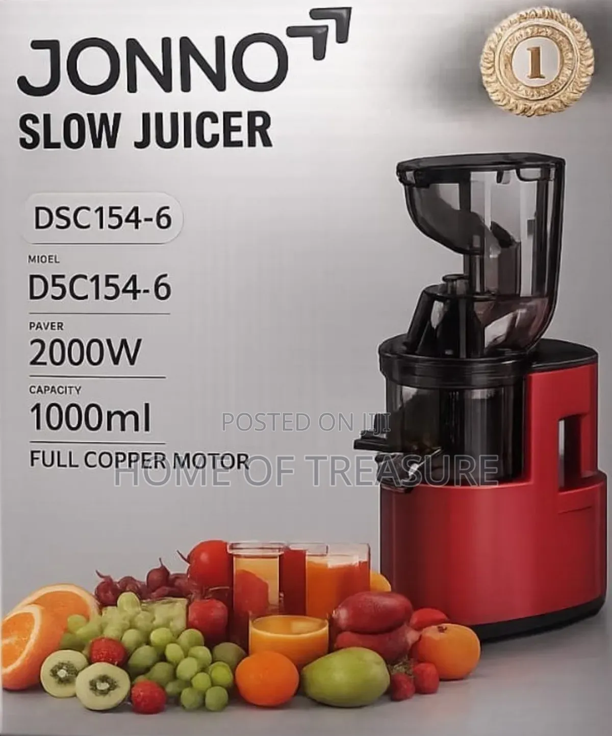 Jonno Slow Juicer (Model D5c154-6)
