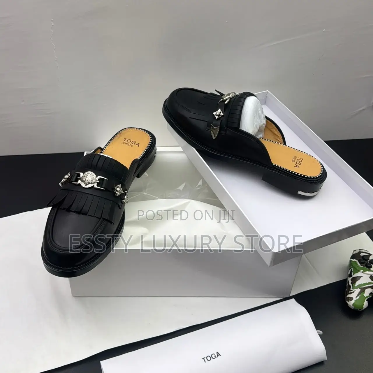 2026 Toga Varilis Leather Mule With Chain