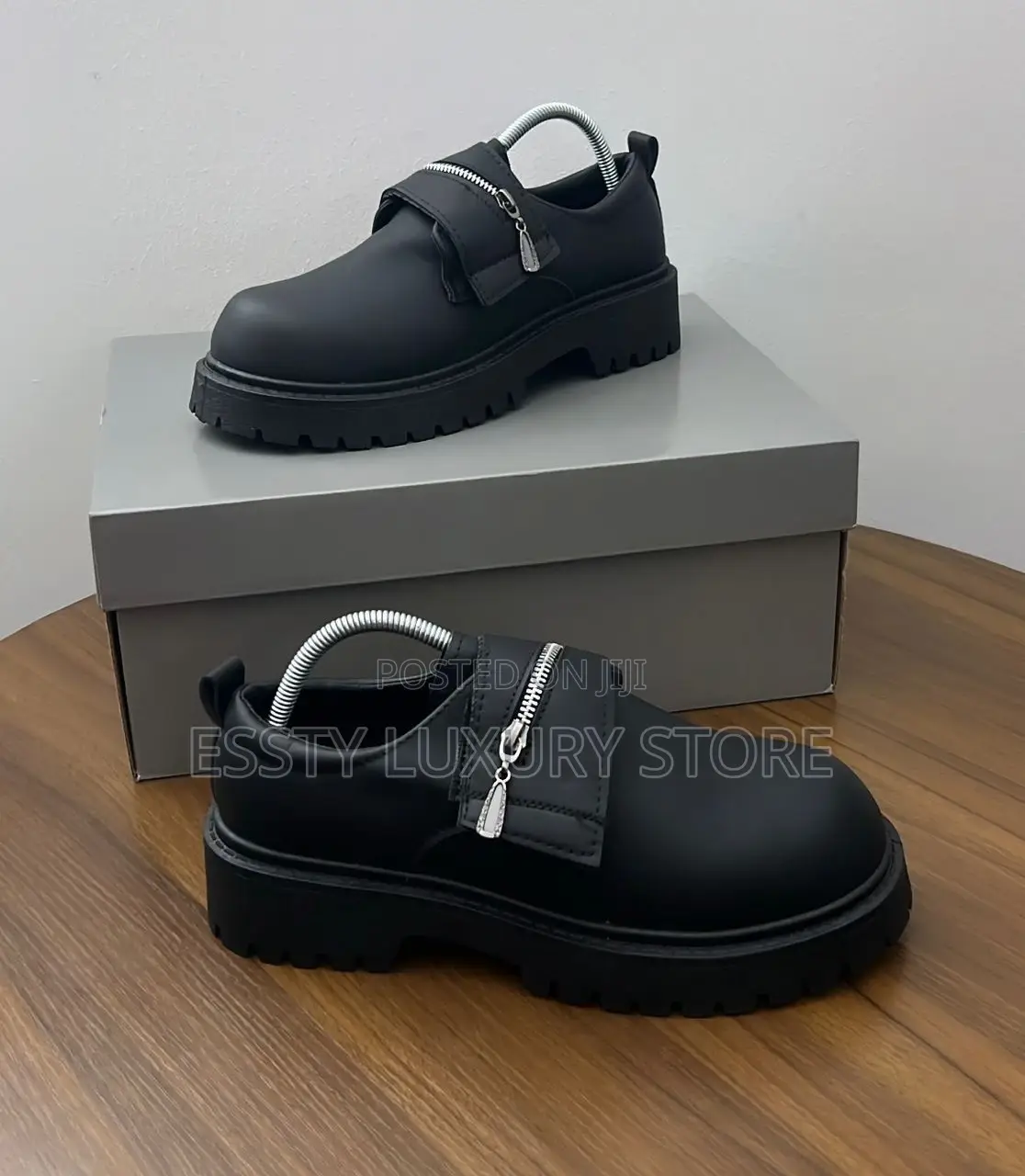 2025 Balenciaga Platform Oxford Zip Flap Shoe