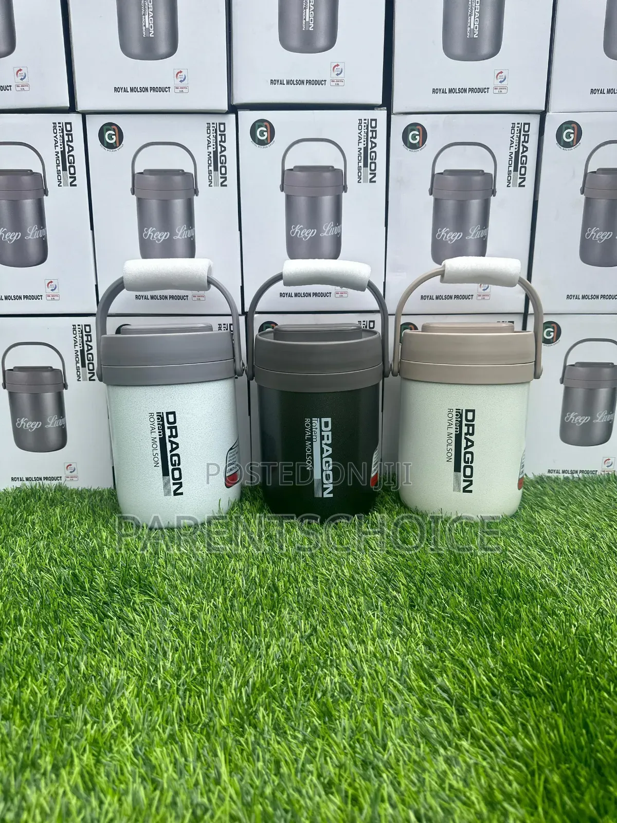 Dragon 24hrs Hot and Cold Insulated Double Wall Food Flask - 2.2ltrs