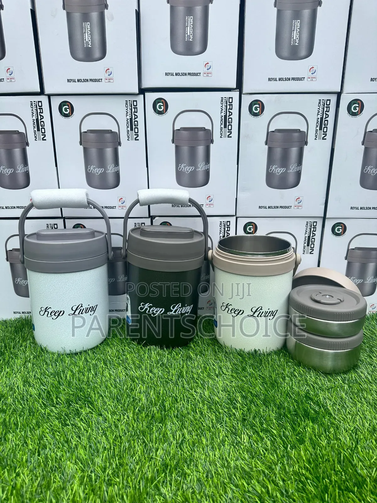 Dragon 24hrs Hot and Cold Insulated Double Wall Food Flask - 2.2ltrs